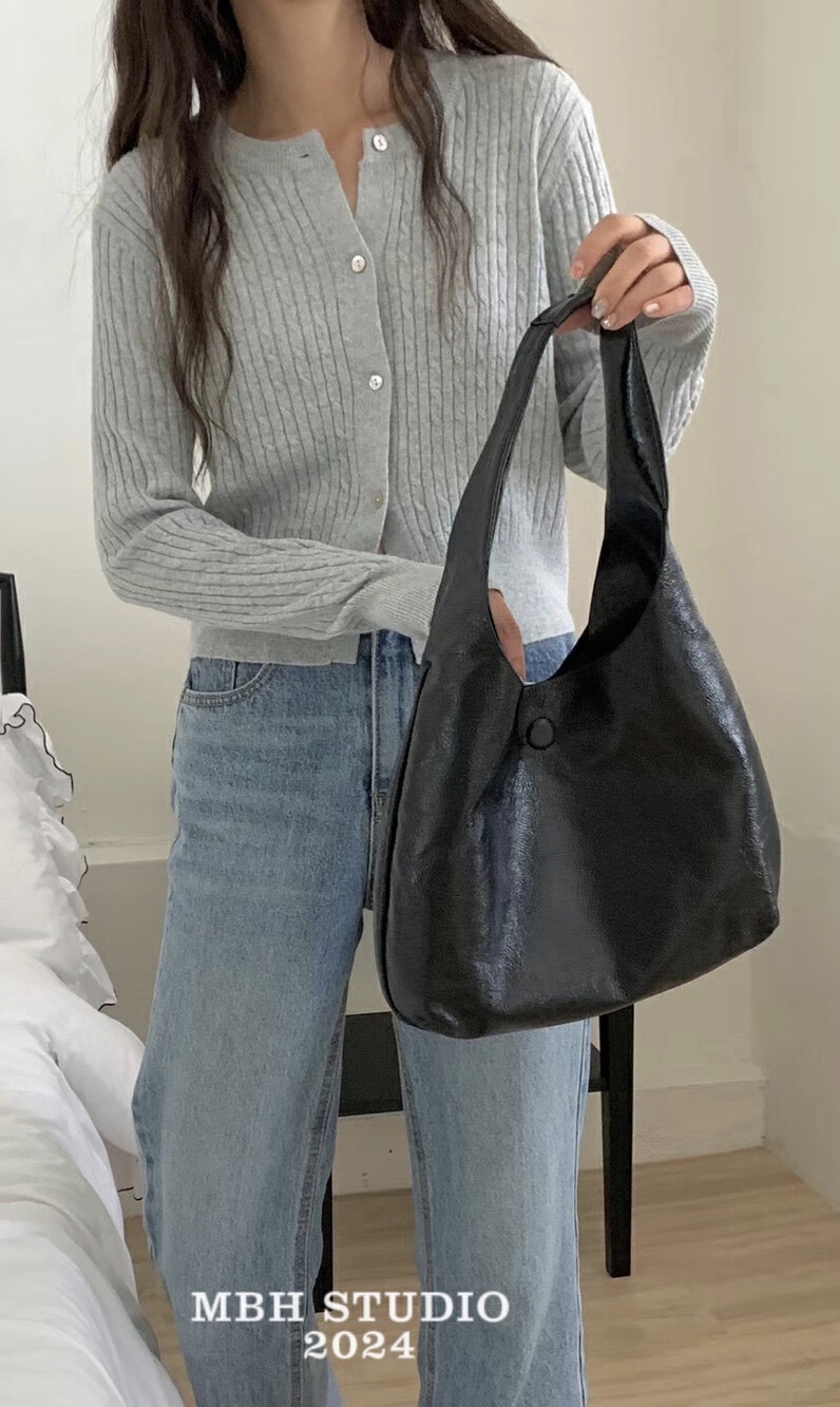 MBH Casual Oversized Bow Tote Bag Lightweight One Shoulder - Image 4