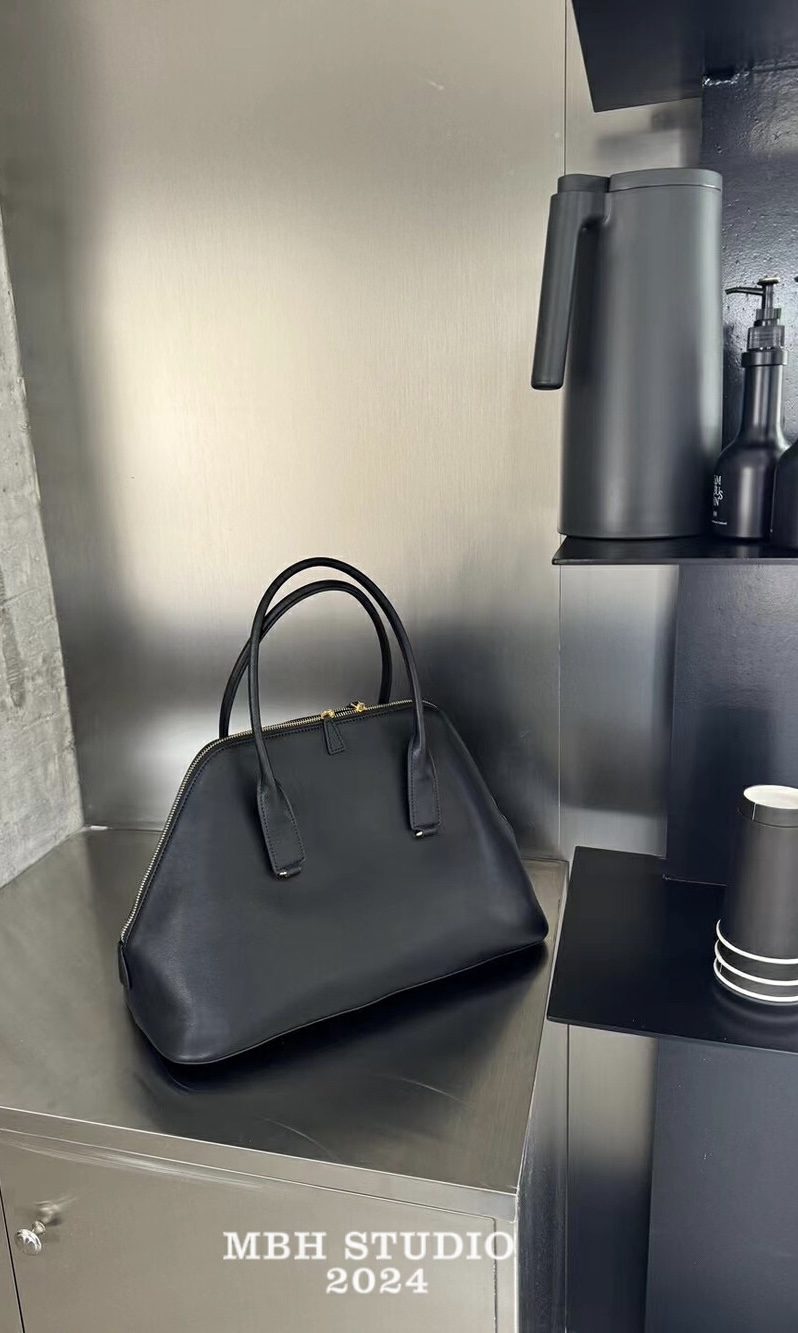 MBH Top-Grain Leather Shell Bag Elegant Commute Tote Handbag - Image 3