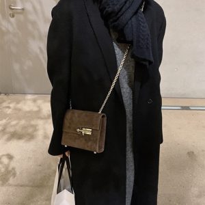 MBH Autumn Winter Suede Chain Shoulder Crossbody Bag