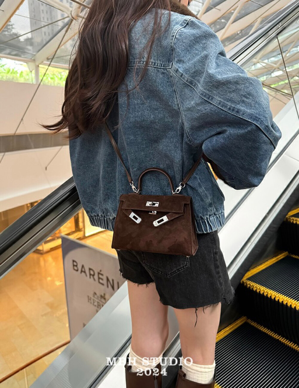 mbh-vintage-suede-second-generation-kelly-bag-mini-handbag-crossbody-with-shoulder-strap