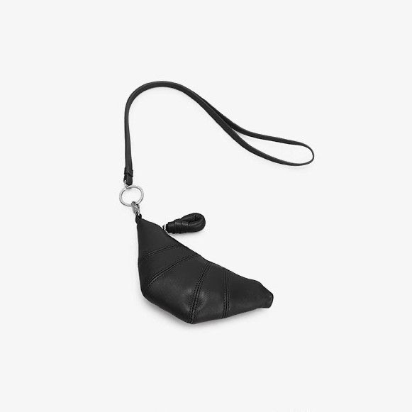 2025 Spring Summer Mini Croissant Coin Purse with Strap French Style - Image 4